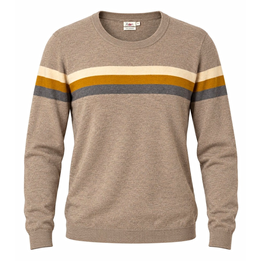 Faherty Organic Cotton Striped Crewneck Knit Pullover Sweater Women XXL